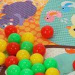 Educational mat for toddlers playpen rattle balls