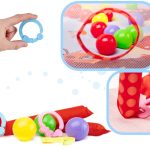Educational fox playpen mat with balls pendant