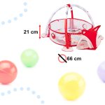 Educational fox playpen mat with balls pendant