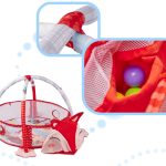 Educational fox playpen mat with balls pendant