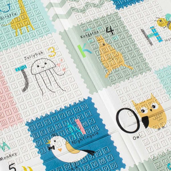 Educational foam mat for children street 180x200cm