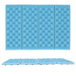 Folding foam mat for tourist seating blue