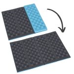 Folding foam mat for tourist seating blue