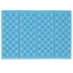 Folding foam mat for tourist seating blue