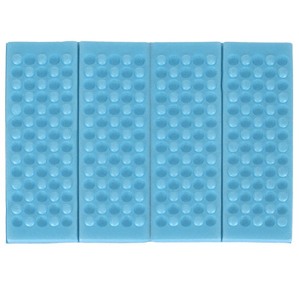 Folding foam mat for tourist seating blue