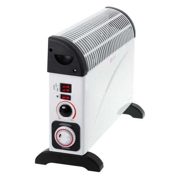 Mesko MS 7741w electric convector heater timer turbo fan thermostat <45dB 2000W