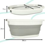 Silicone folding laundry bowl 25L