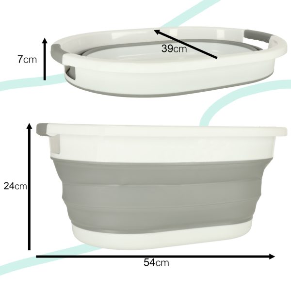 Silicone folding laundry bowl 25L
