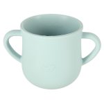 Children's silicone utensils crab set green