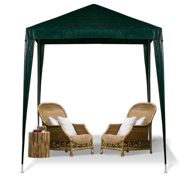 Commercial event pavilion tent 2x2 green