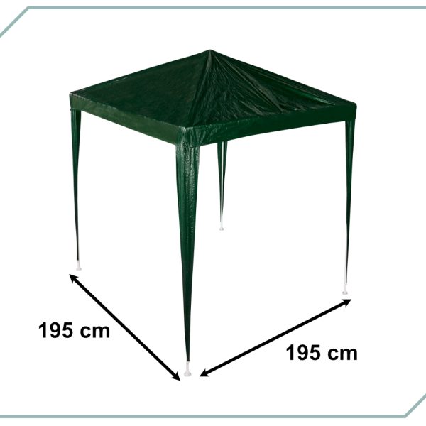 Commercial event pavilion tent 2x2 green