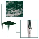 Commercial event pavilion tent 2x2 green