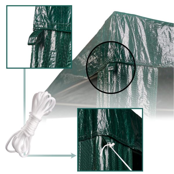 Commercial event pavilion tent 2x2 green