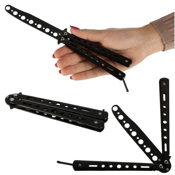 Blunt butterfly training knife