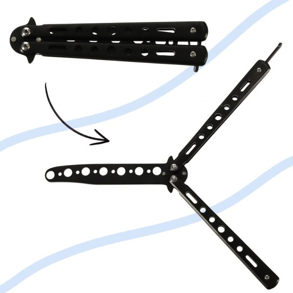 Blunt butterfly training knife