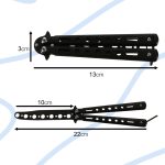 Blunt butterfly training knife