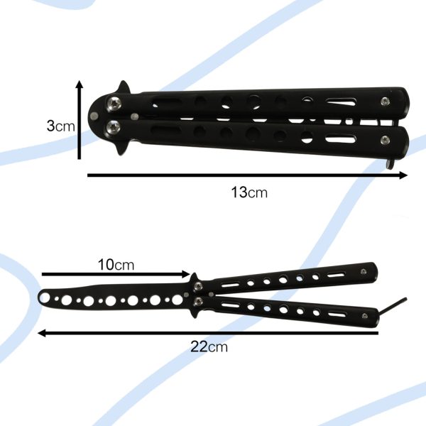 Blunt butterfly training knife