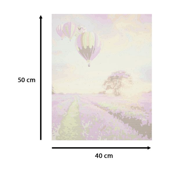 Painting by numbers 50x40cm lavender field