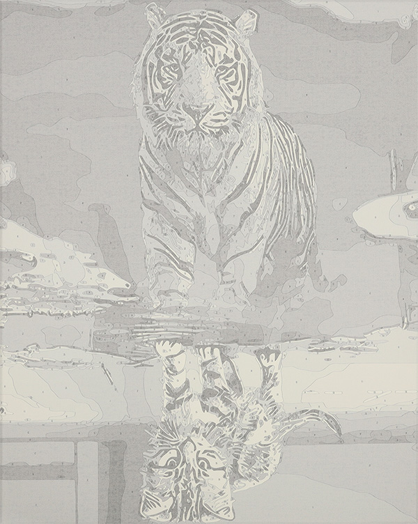 Painting by numbers 40x50cm Cat and tiger