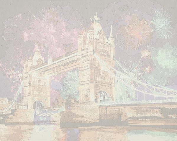 Painting by numbers 40x50cm bridge