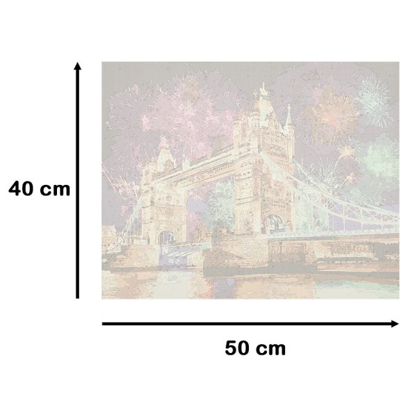 Painting by numbers 40x50cm bridge
