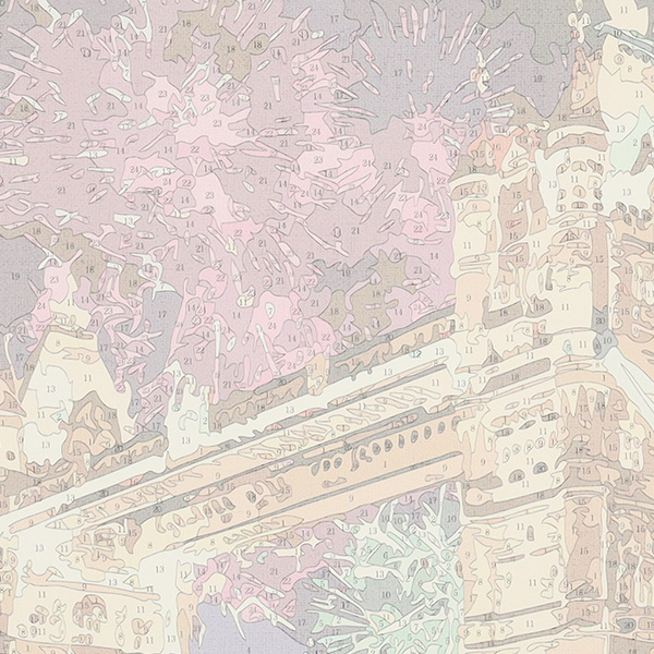 Painting by numbers 40x50cm bridge
