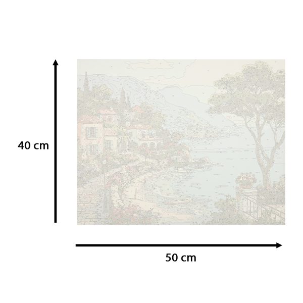Painting by numbers 50x40cm coastline