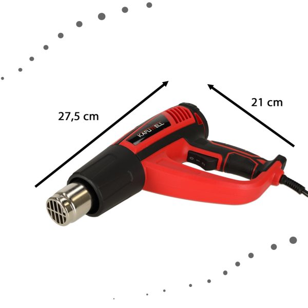 Electric heating torch with temprature control 1850W