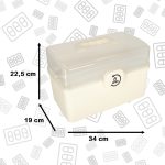 Medicine container organiser medicine cabinet 34x19x22.5cm