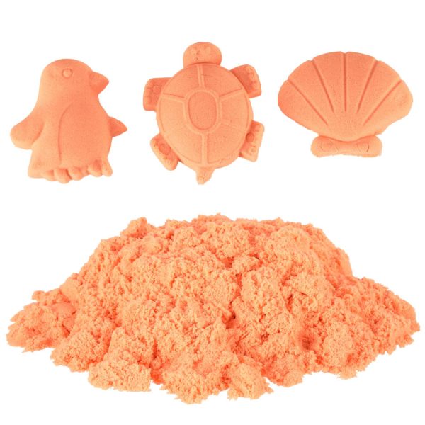Kinetic sand 1kg in a bag orange