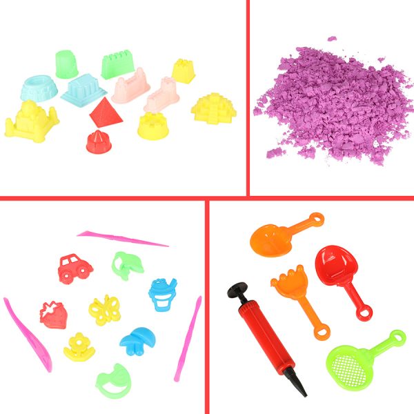 Kinetic sand in a box 1kg sandbox 27pcs