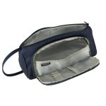 School pencil case double sachet vanity case navy blue