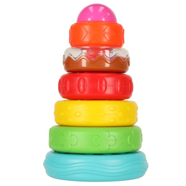 Pyramid tower educational sensory puzzle colourful Montessori