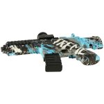 Water rifle blue gel ball gun USB battery powered 550pcs. 7-8mm