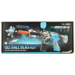 Water rifle blue gel ball gun USB battery powered 550pcs. 7-8mm