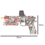 Gel ball gun water rifle battery powered USB + 550pcs glasses. 7-8mm