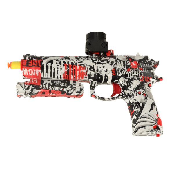Gel ball gun water rifle battery powered USB + 550pcs glasses. 7-8mm