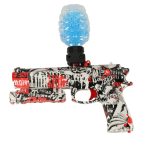 Gel ball gun water rifle battery powered USB + 550pcs glasses. 7-8mm