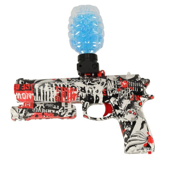 Gel ball gun water rifle battery powered USB + 550pcs glasses. 7-8mm