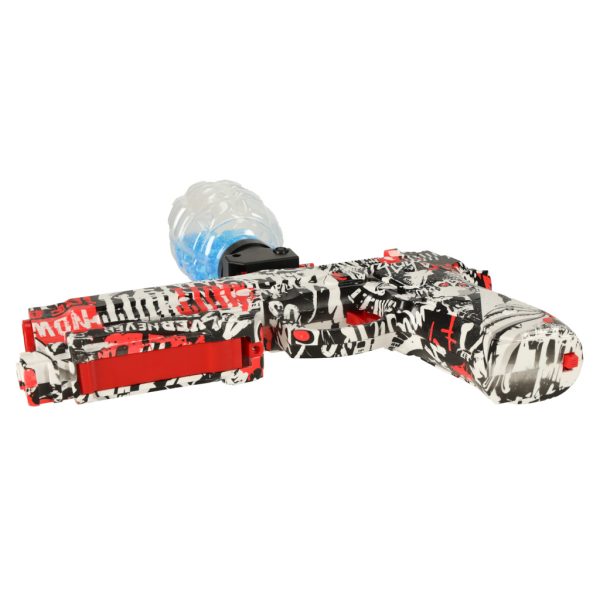 Gel ball gun water rifle battery powered USB + 550pcs glasses. 7-8mm
