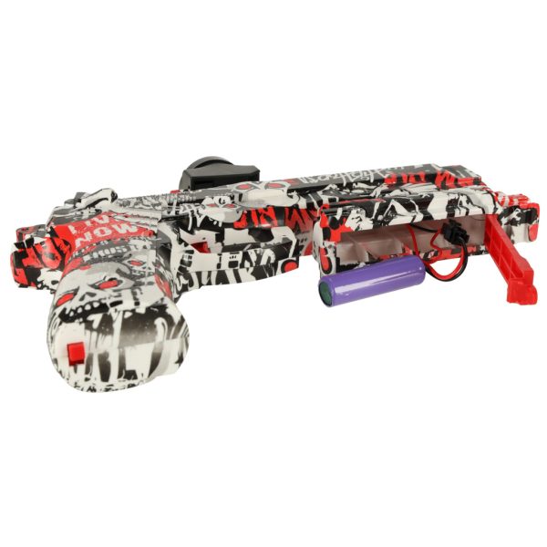 Gel ball gun water rifle battery powered USB + 550pcs glasses. 7-8mm