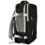 Travel backpack for aeroplane waterproof USB cable 45x16x28cm black