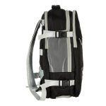 Travel backpack for aeroplane waterproof USB cable 45x16x28cm black