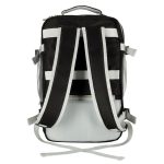 Travel backpack for aeroplane waterproof USB cable 45x16x28cm black