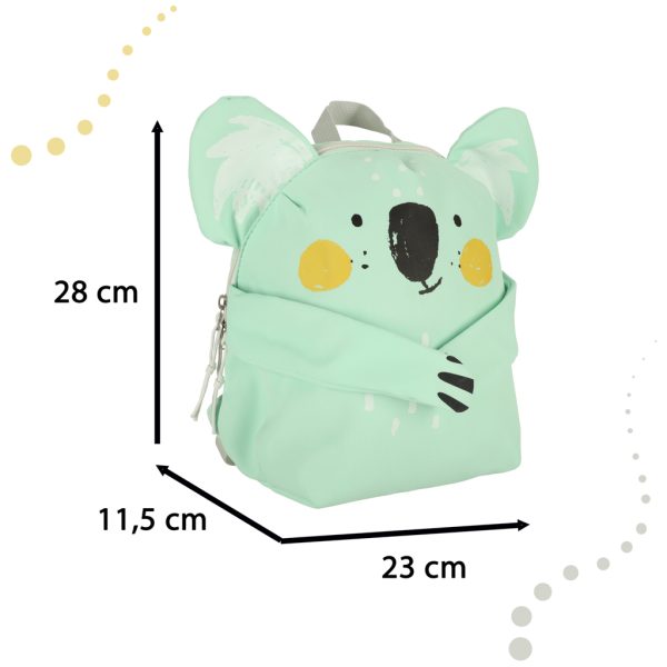 Kindergarten koala school backpack green