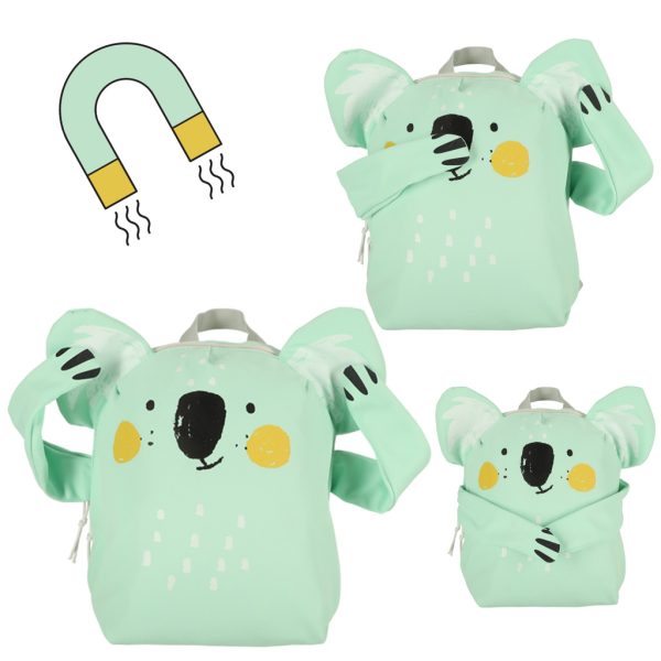 Kindergarten koala school backpack green