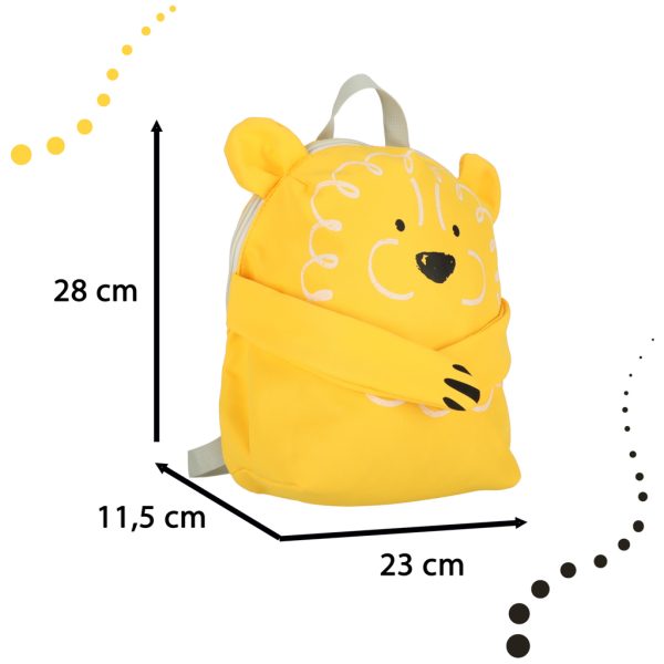 Kindergarten school backpack lion yellow