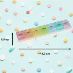 Weekly pill organiser container 7 days EN