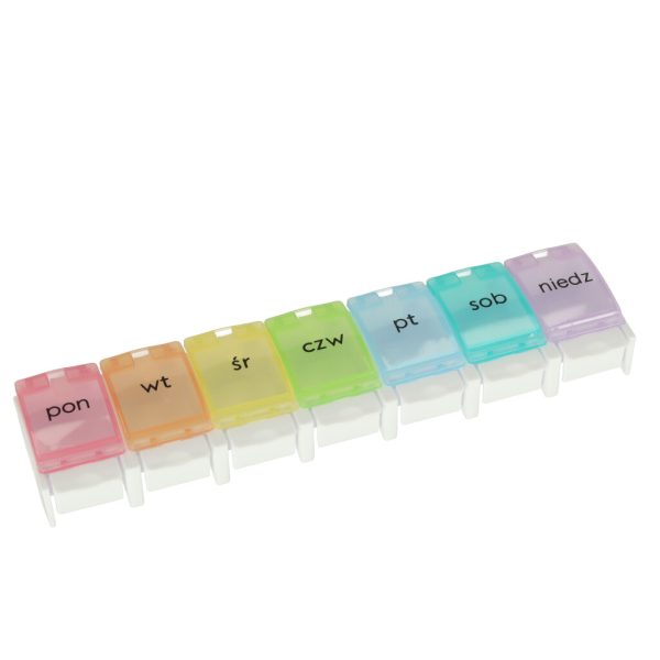 Weekly pill organiser container 7 days EN