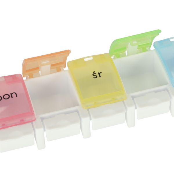 Weekly pill organiser container 7 days EN